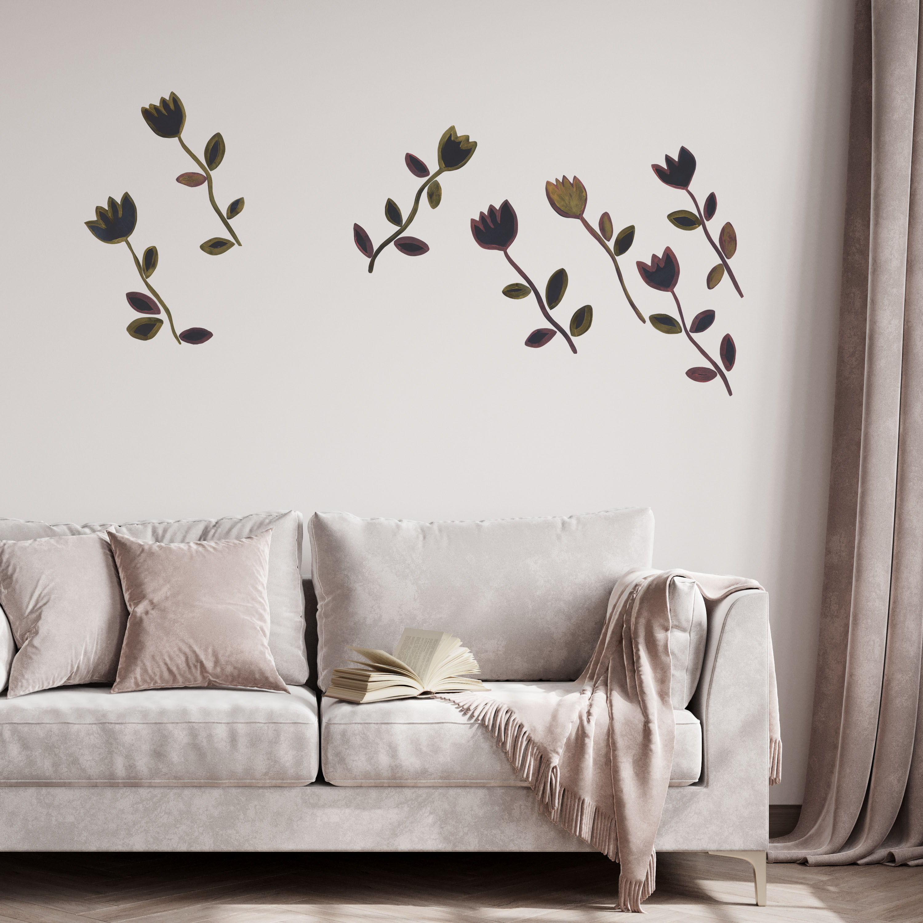 moderne wall stickers i stue
