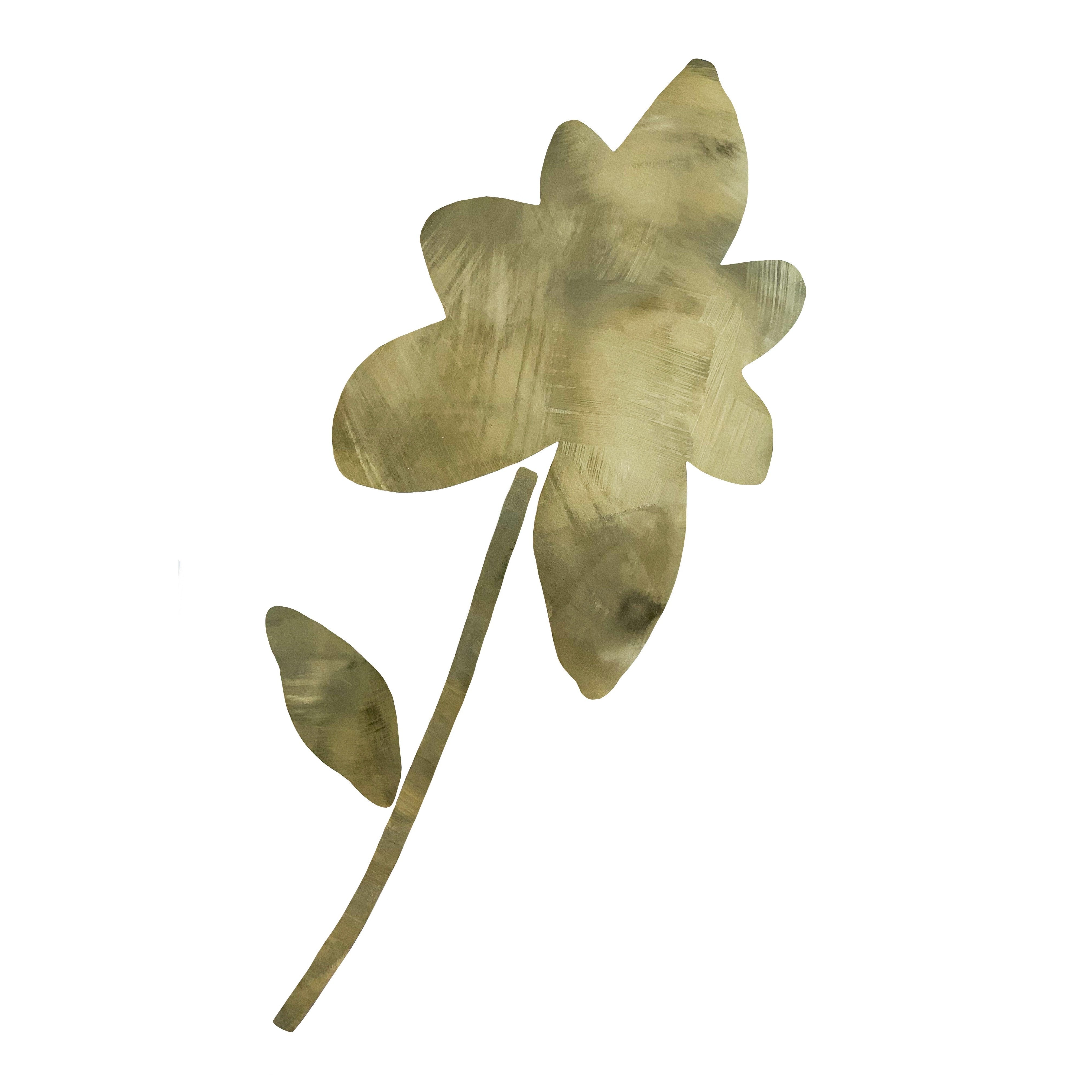 guld blomst wall sticker